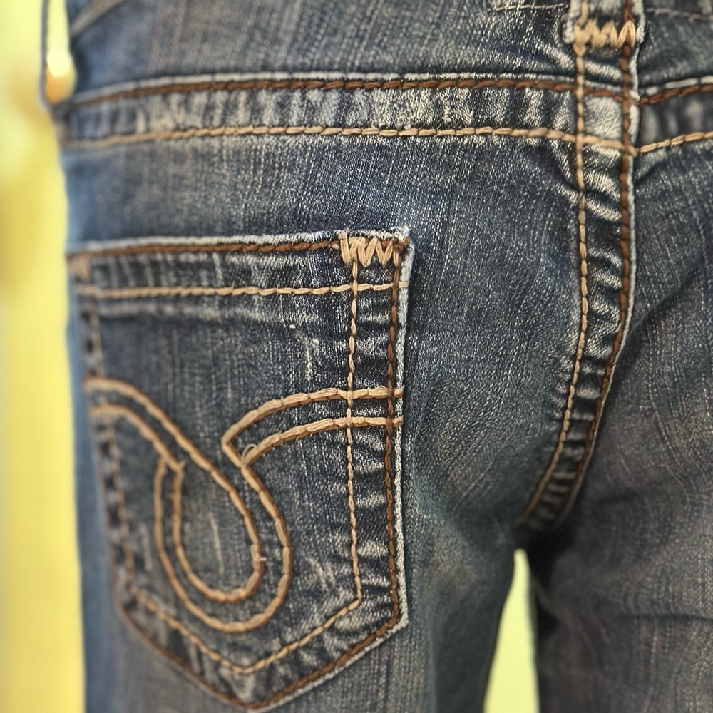 Big Star Women's Distressed Blue Flare Bootcut Jeans 30R 31" Inseam - Picture 7 of 16